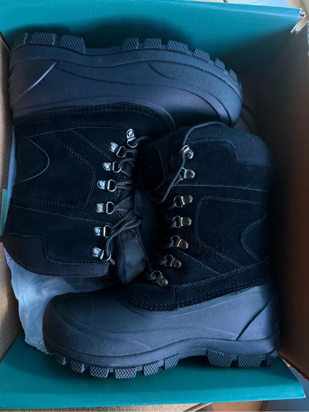 NEW Kids 4 Black Winter Snow Boots